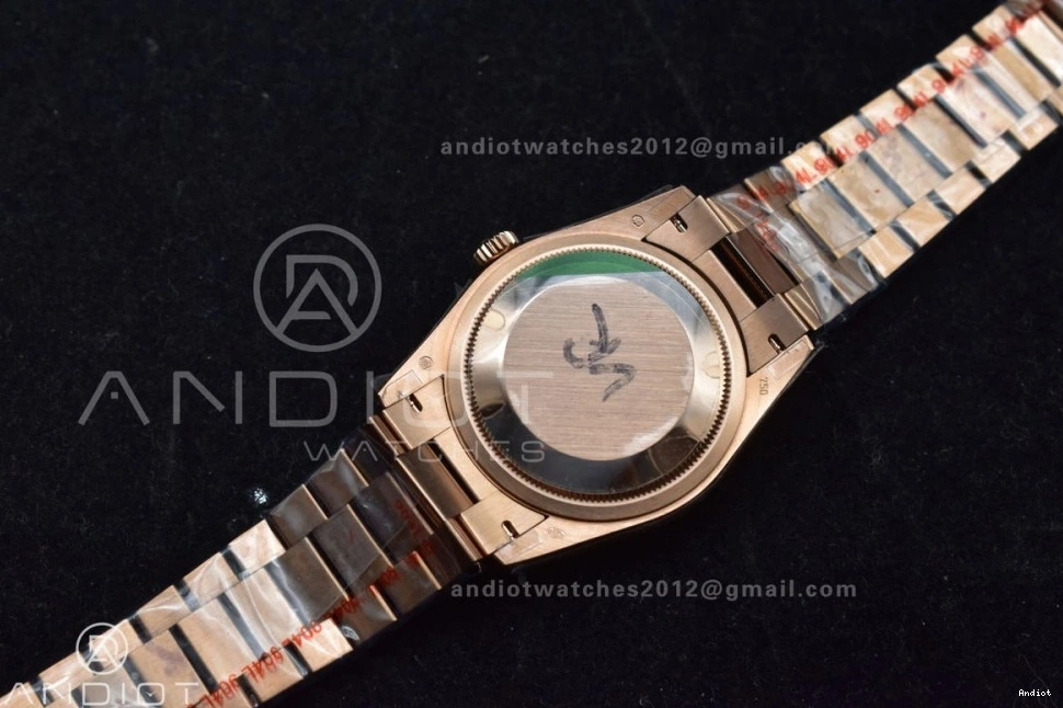 Dial QF DayDate with Square President Bracelet Edition RG Best Silver V5 36 (Gain 904L Steel Weight) Diamond on vr3255 0121